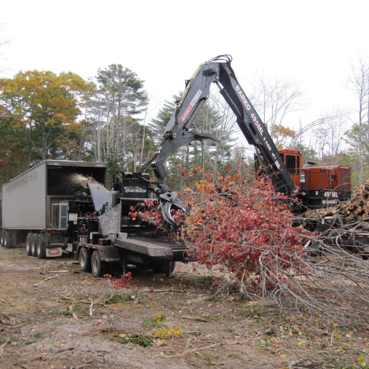 Chipper Gallery Maine Logging, Timber Harvesting, and Forest Management